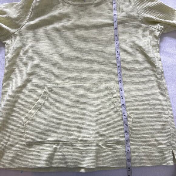 J Jill Hoodie Women’s Key Lime ribbed Cotton Pullover‎ Sweatshirt size small - Picture 11 of 11